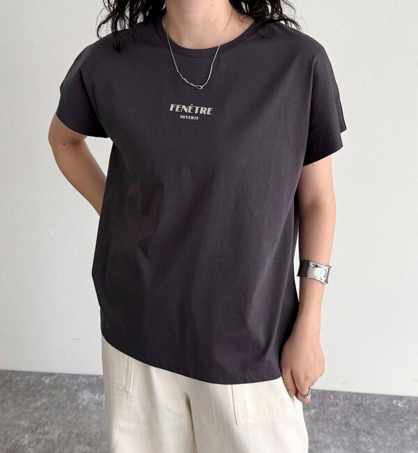 fredy emue「袖折り返しちびロゴTシャツ」|Tシャツ・カットソー|