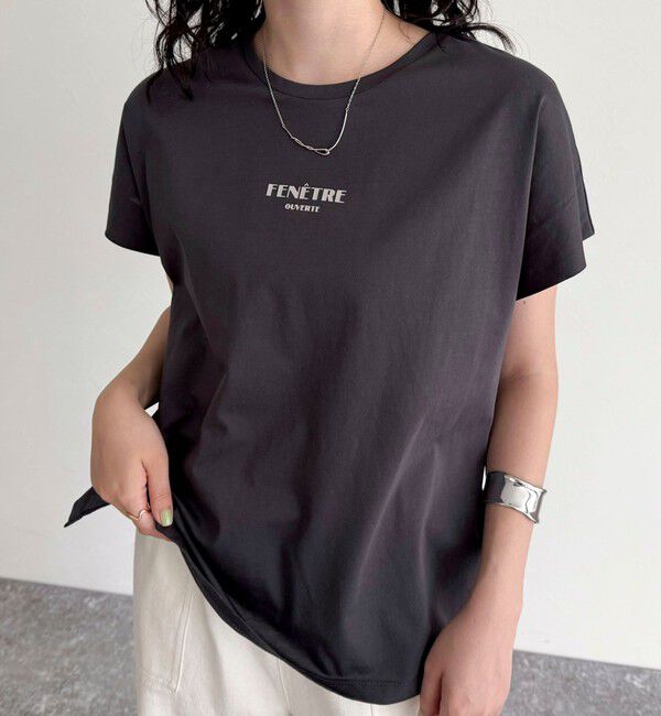 fredy emue「袖折り返しちびロゴTシャツ」|Tシャツ・カットソー|