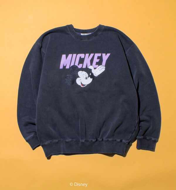 GLOSTER「【GOOD ROCK SPEED】MICKEY / ピグメントスウェット」|スウェット・ジャージ|ブラック