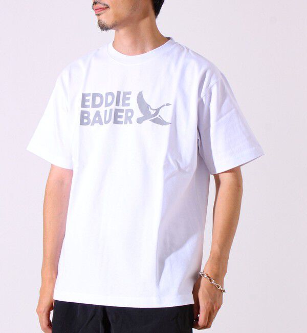 GLOSTER「【EDDIE BAUER】EBロゴ ヘビー半袖Tシャツ」|Tシャツ・カットソー|ホワイト