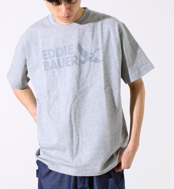 GLOSTER「【EDDIE BAUER】EBロゴ ヘビー半袖Tシャツ」|Tシャツ・カットソー|グレー