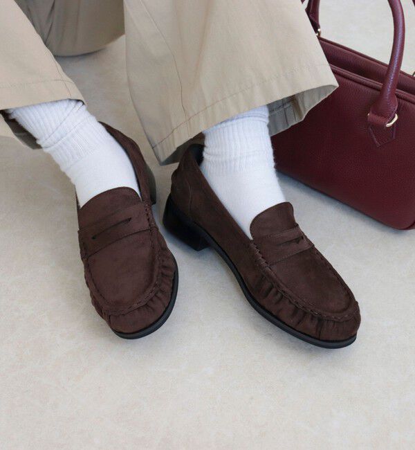 fredy emue「ポリスエードギャザーローファー」|その他|