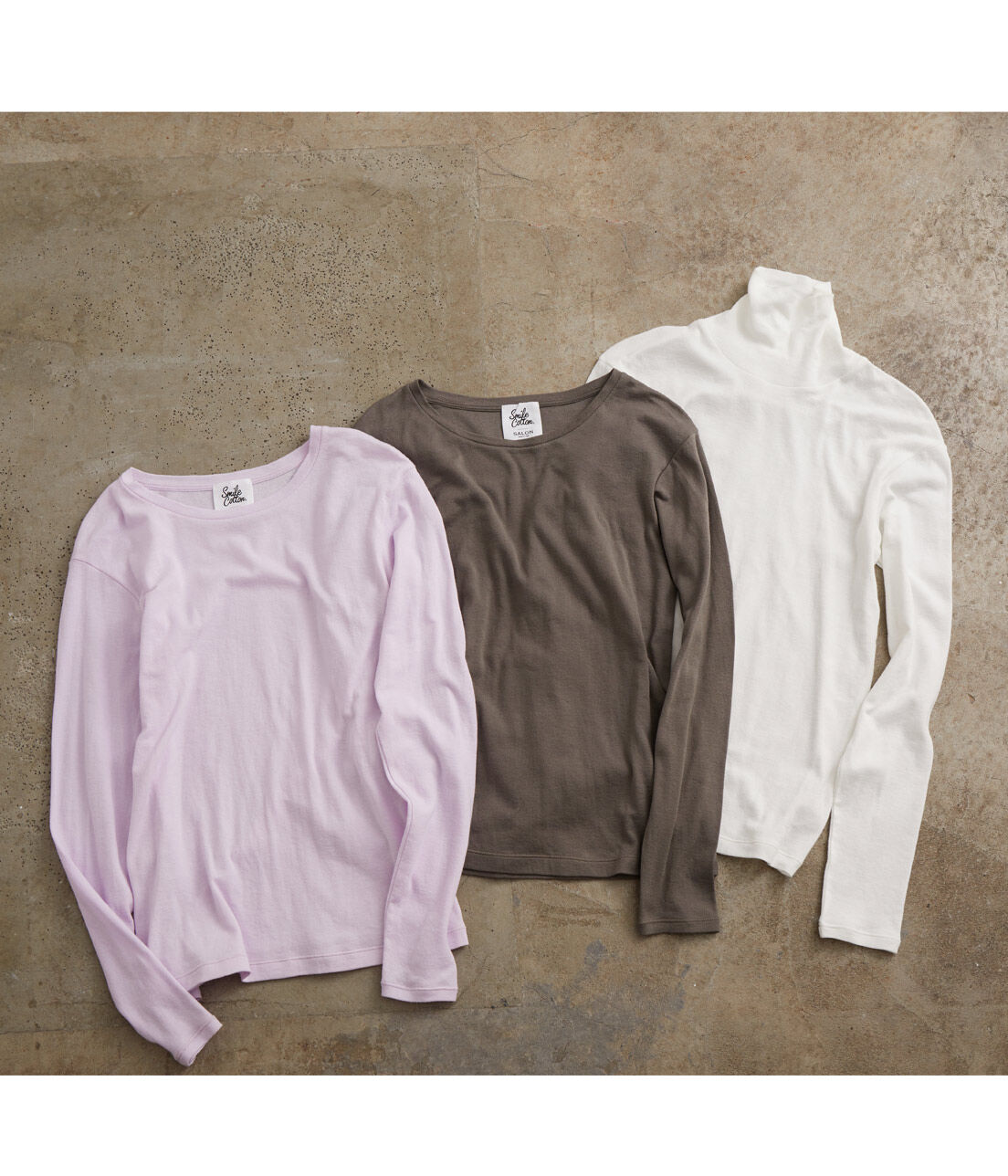 SALON adam et rope'「【Smile Cotton】クルーネックプルオーバー」|Tシャツ・カットソー|