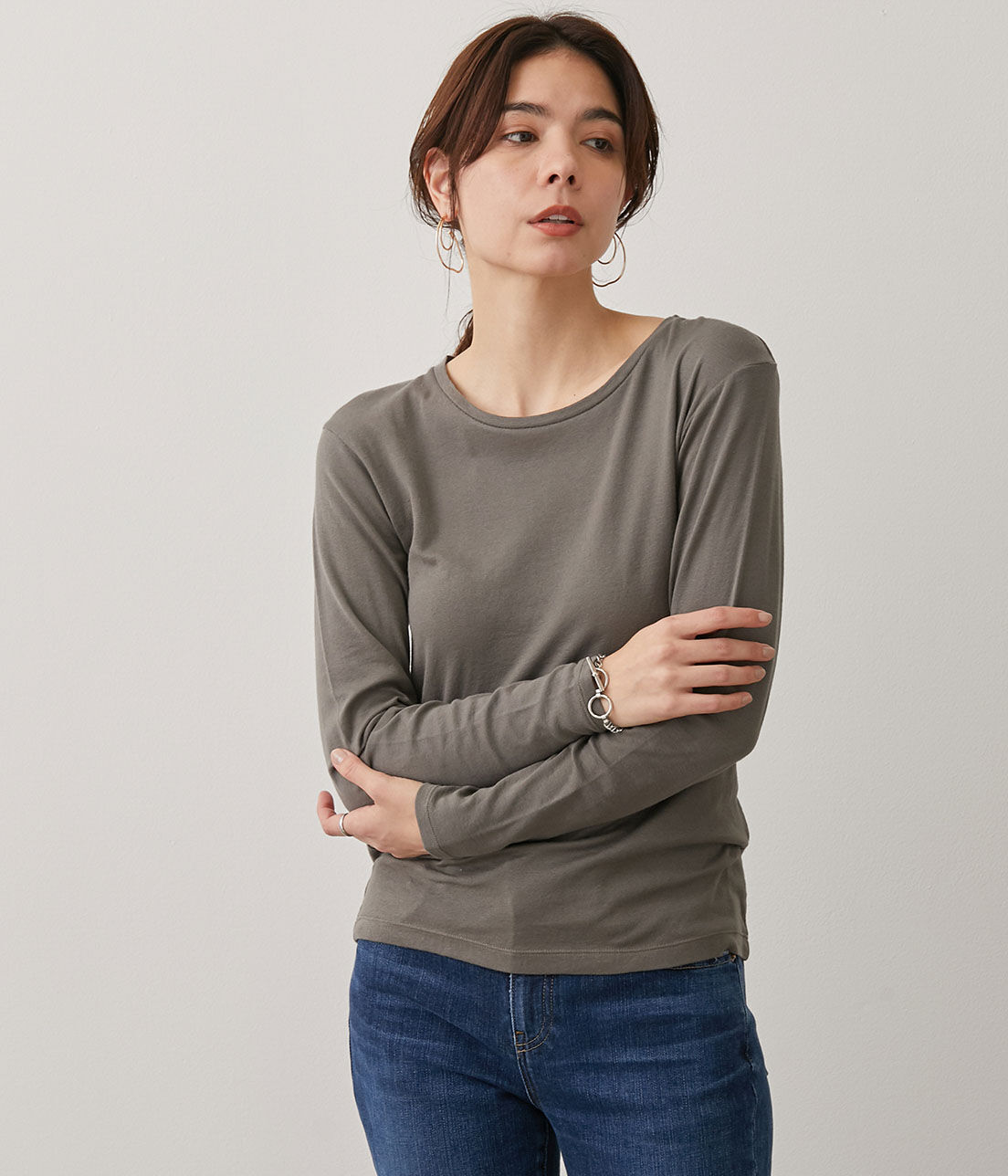 SALON adam et rope'「【Smile Cotton】クルーネックプルオーバー」|Tシャツ・カットソー|