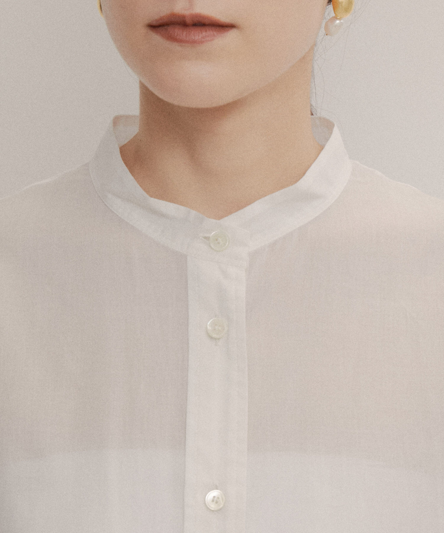 SALON adam et rope'「【NIPPON CULTURE】【洗える】コットンワッシャーローンロングシャツ」|シャツ・ブラウス|