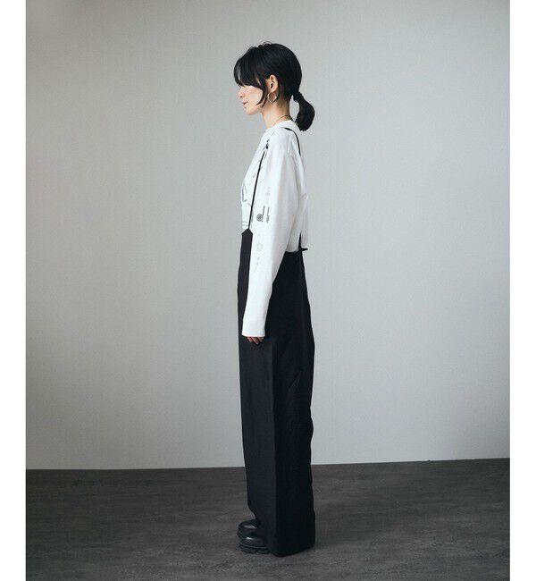 SALON adam et rope'「麻レーヨンサロペット」|オールインワン|