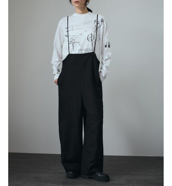 SALON adam et rope'「麻レーヨンサロペット」|オールインワン|