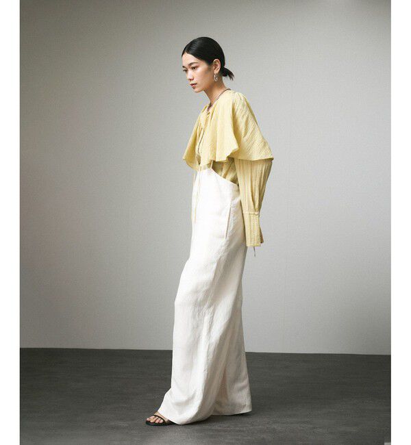 SALON adam et rope'「麻レーヨンサロペット」|オールインワン|