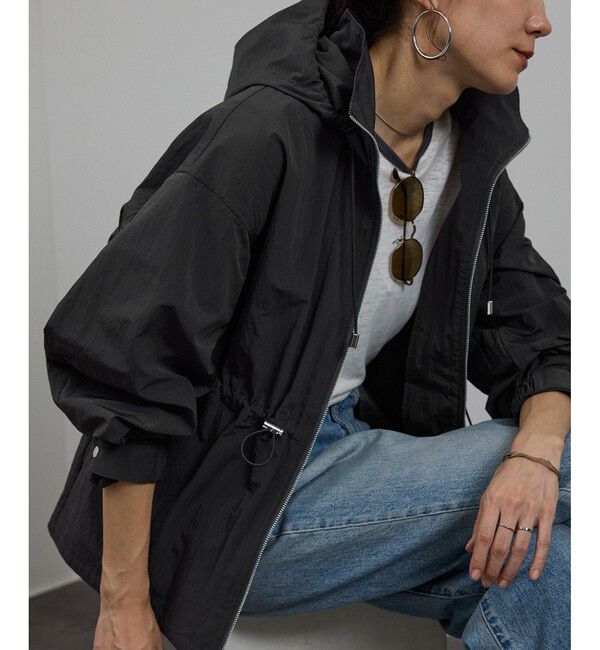 SALON adam et rope'「【WEB限定】2WAYリップストップフードブルゾン/スタンドカラーマウンテンパーカー［軽量］」|ブルゾン・スタジャン|