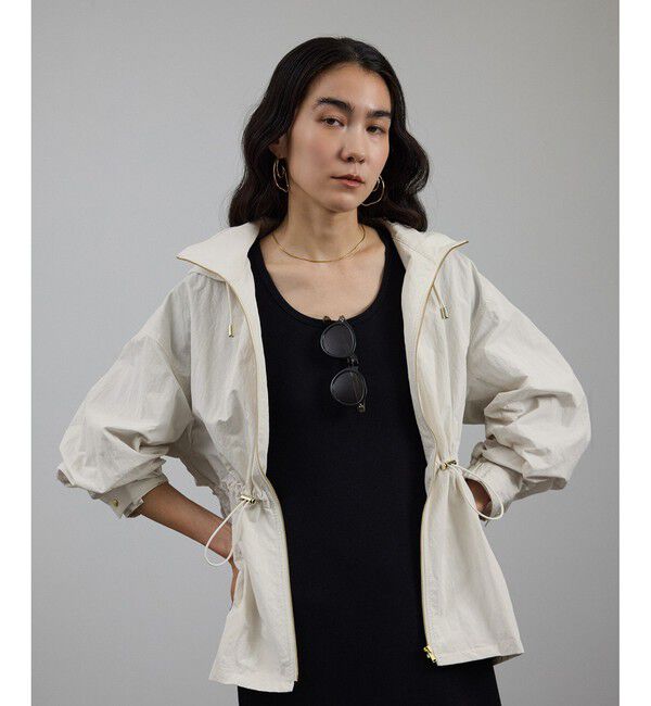 SALON adam et rope'「【WEB限定】2WAYリップストップフードブルゾン/スタンドカラーマウンテンパーカー［軽量］」|ブルゾン・スタジャン|