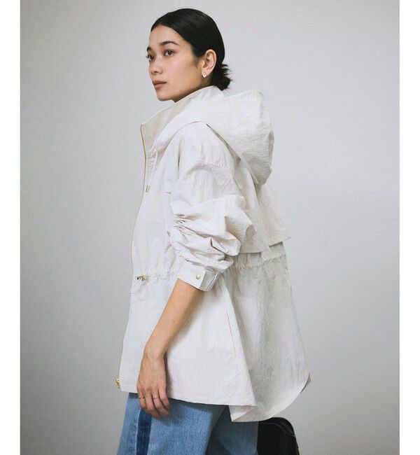 SALON adam et rope'「【WEB限定】2WAYリップストップフードブルゾン/スタンドカラーマウンテンパーカー［軽量］」|ブルゾン・スタジャン|