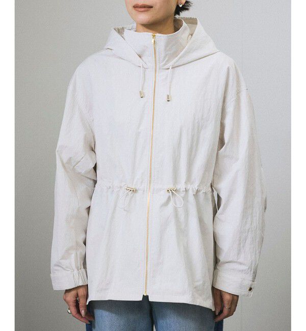 SALON adam et rope'「【WEB限定】2WAYリップストップフードブルゾン/スタンドカラーマウンテンパーカー［軽量］」|ブルゾン・スタジャン|