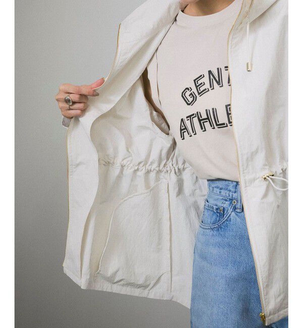 SALON adam et rope'「【WEB限定】2WAYリップストップフードブルゾン/スタンドカラーマウンテンパーカー［軽量］」|ブルゾン・スタジャン|