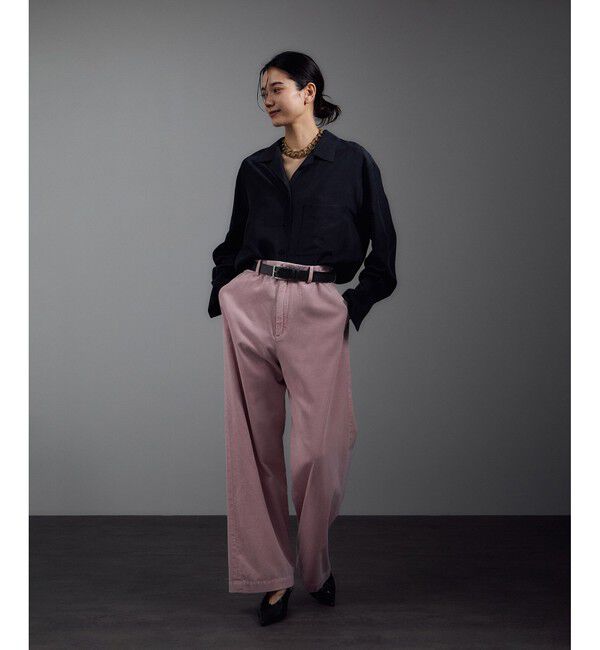 SALON adam et rope'「【W S（ドゥーブル）】レザースクエアバックルベルト」|ベルト|