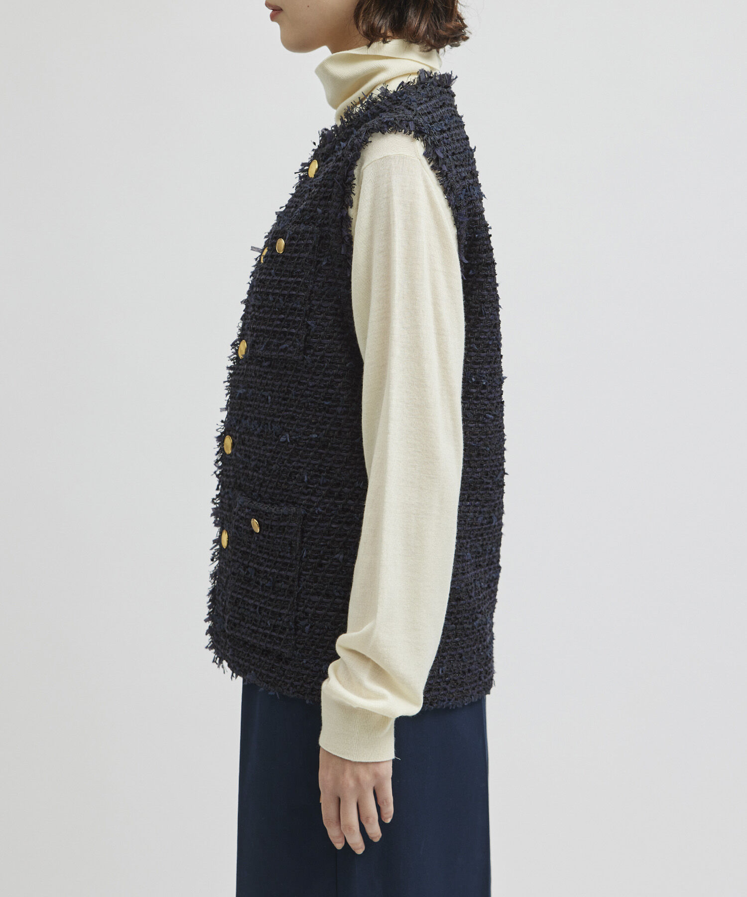 ROPE「【COOHEM】BASIC TWEED VEST (コーヘン/ベーシックツイードベスト)」|ベスト・ジレ|