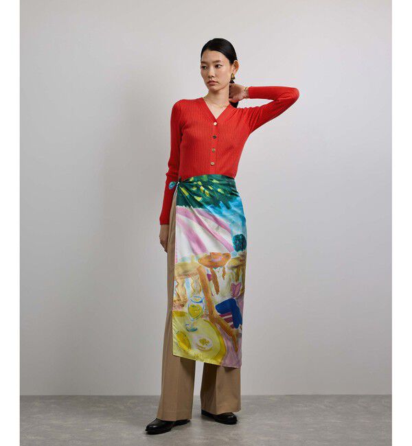 ROPE「ハイゲージワイドリブニットカーディガン」|カーディガン|