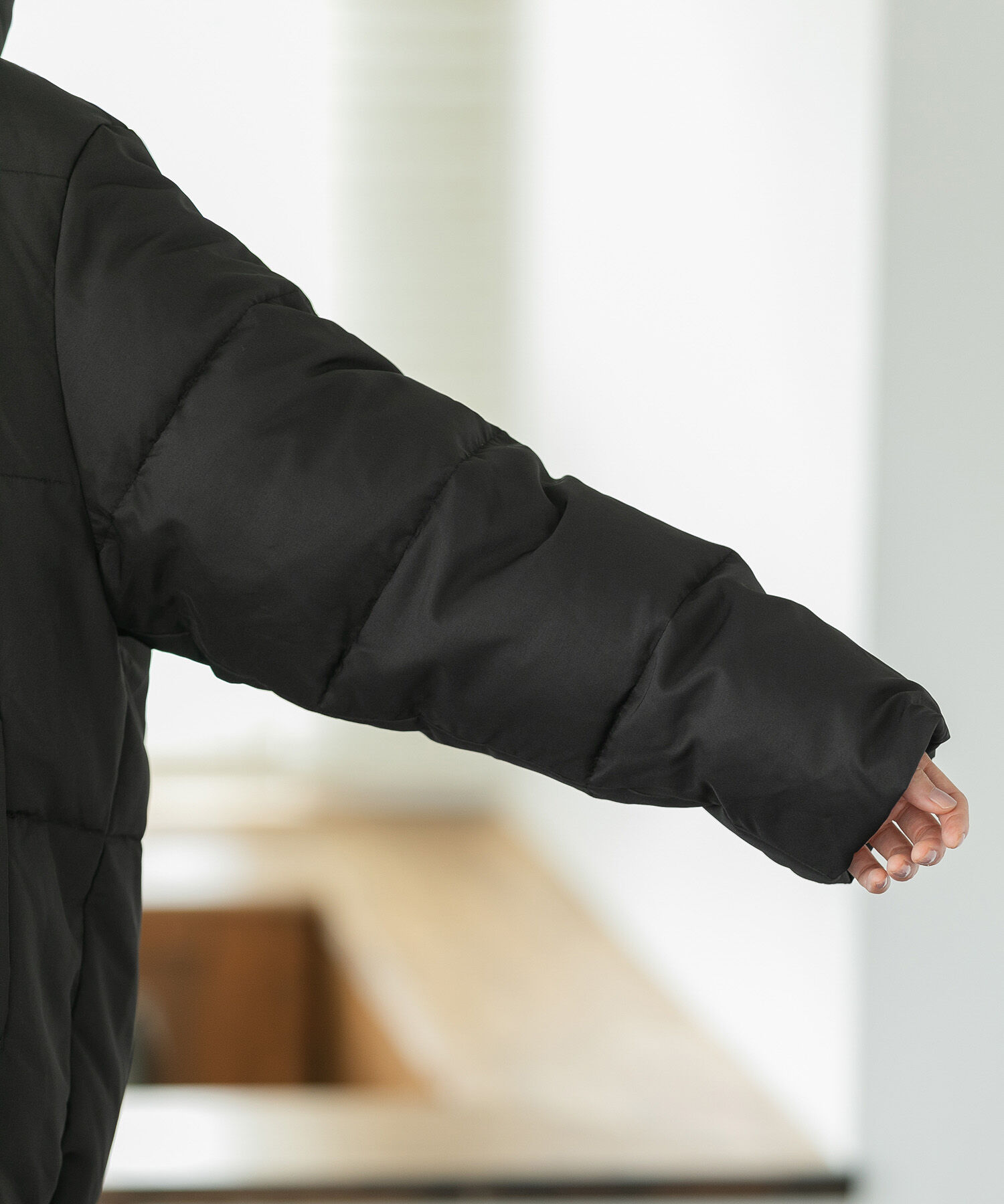 VIS「【Green Down】オーバーサイズフードダウンジャケット」|ダウン|