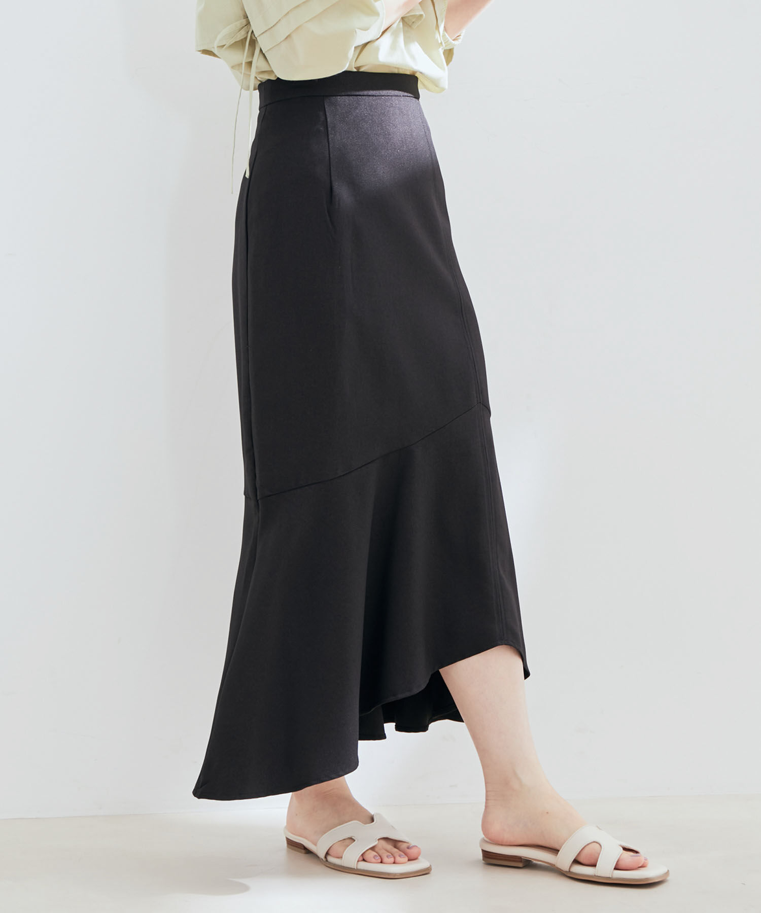 VIS「カルゼマーメイドスカート」|スカート|ブラック(01)