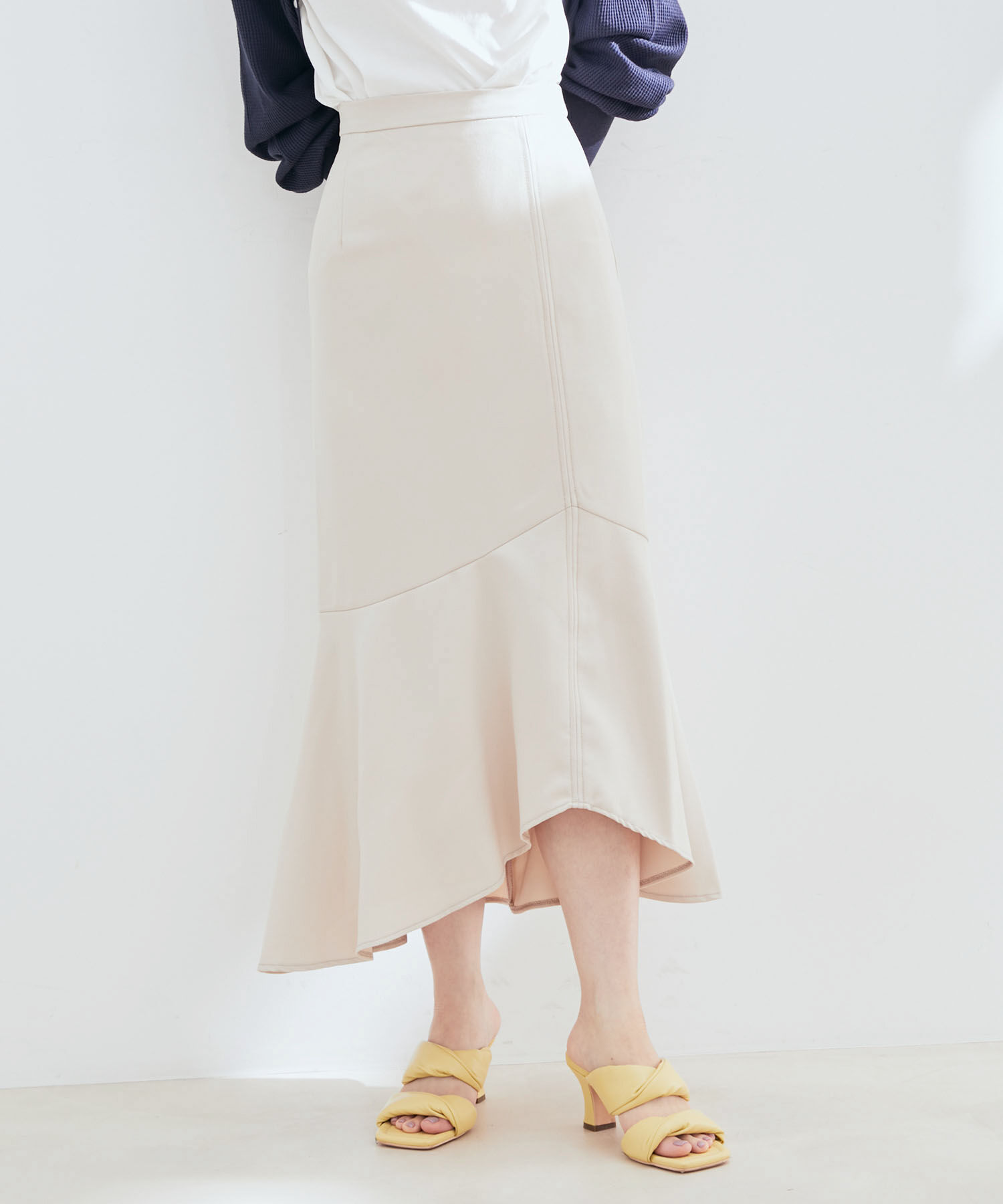 VIS「カルゼマーメイドスカート」|スカート|ベージュ(27)