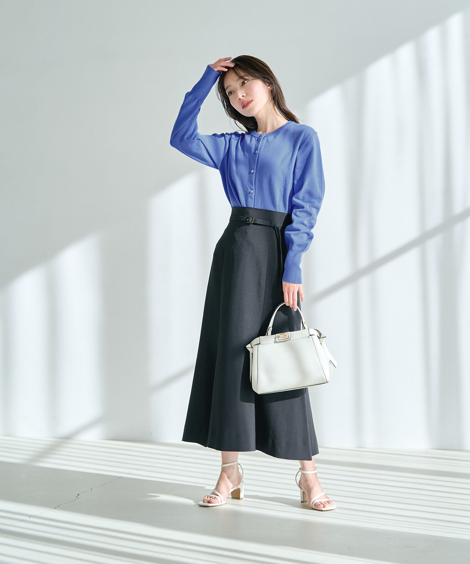 VIS「色々釦ハイゲージカラーカーディガン」|カーディガン|