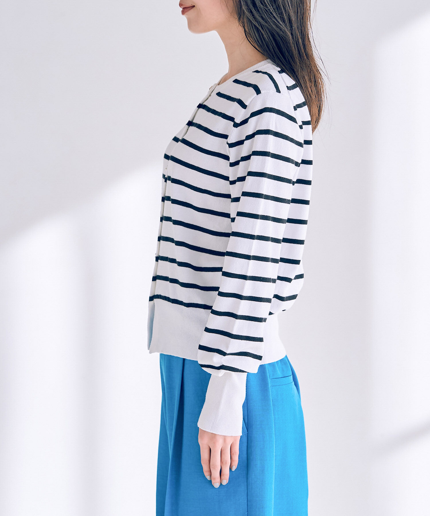 VIS「色々釦ハイゲージカラーカーディガン」|カーディガン|