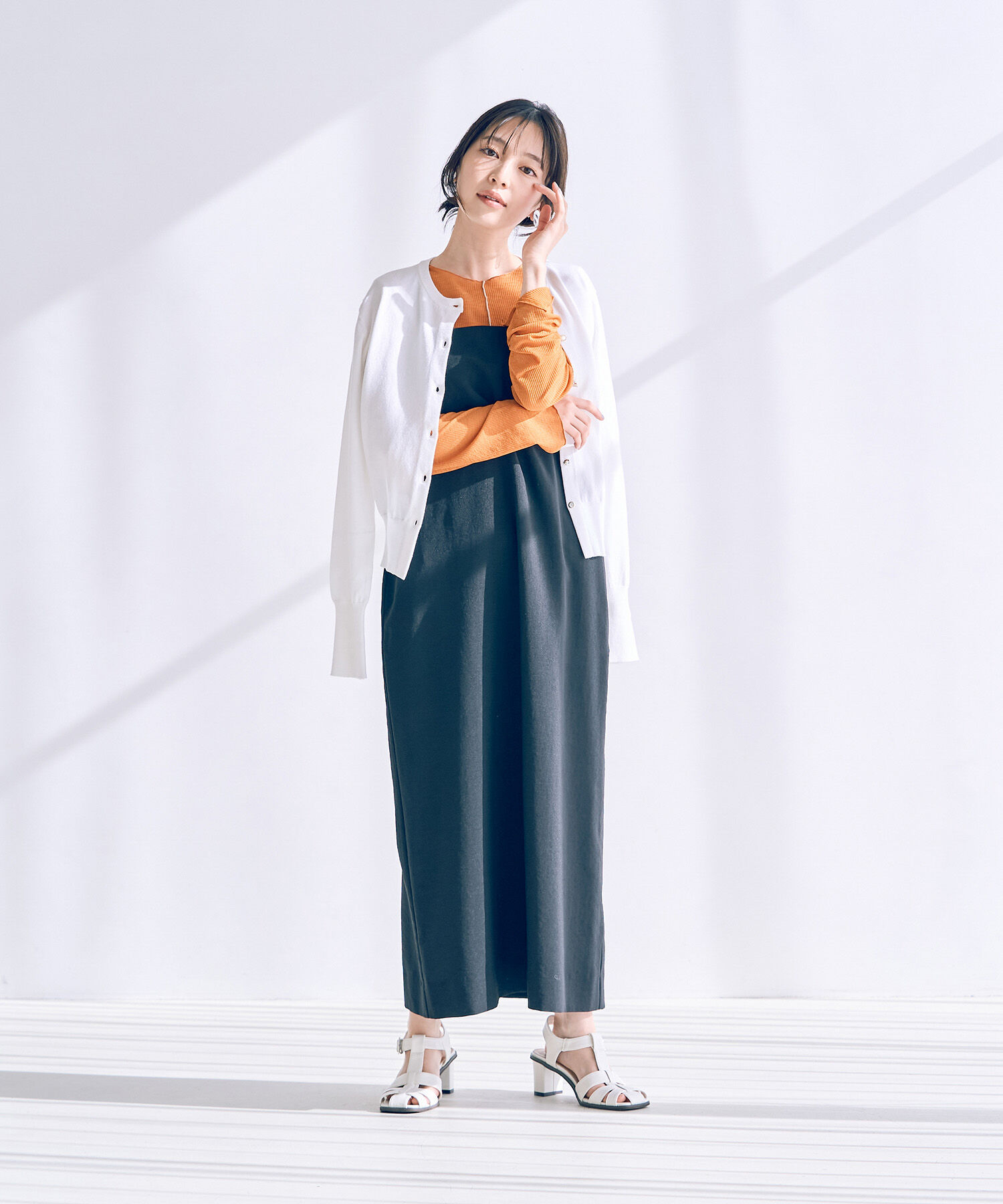 VIS「色々釦ハイゲージカラーカーディガン」|カーディガン|