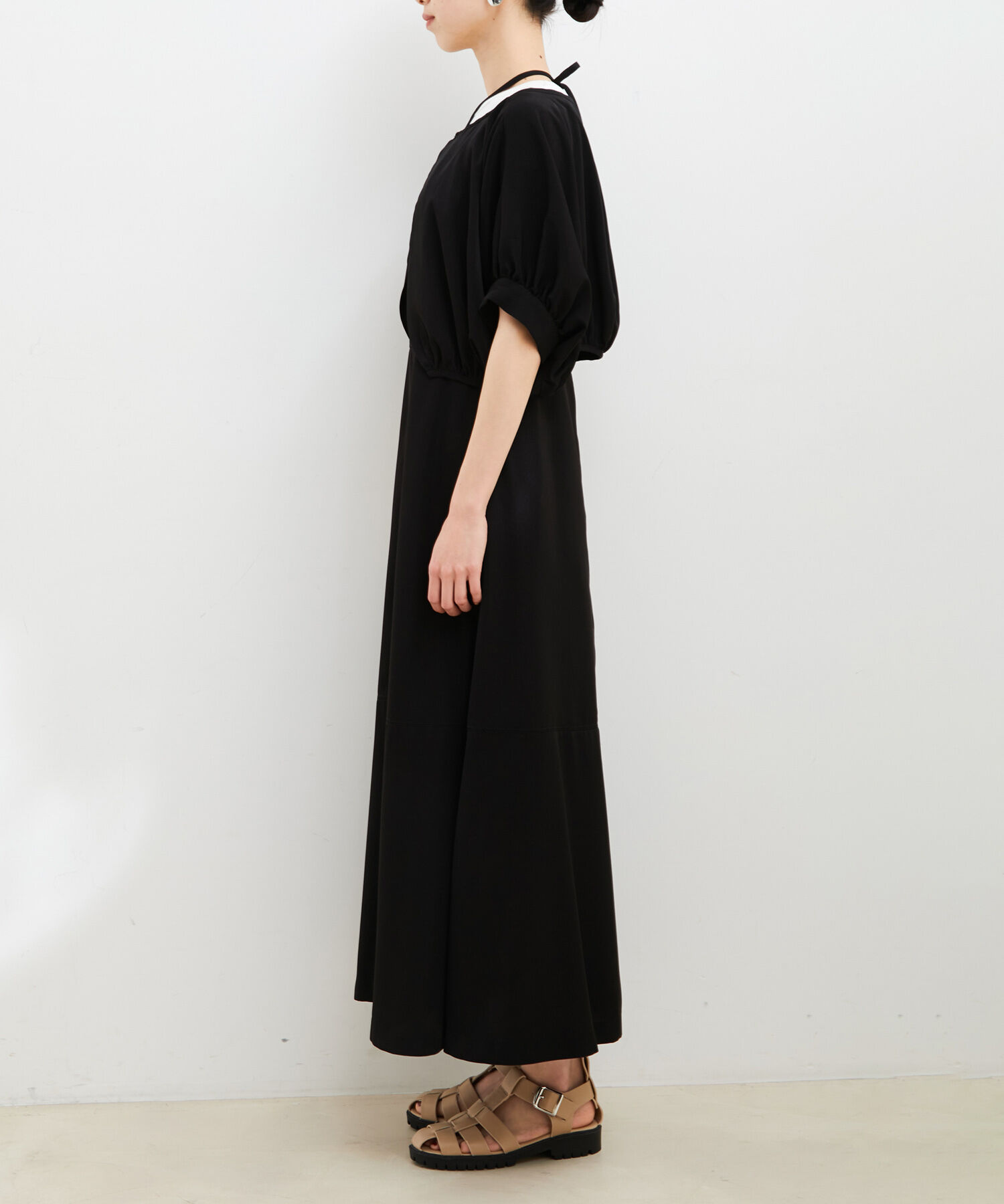 VIS「【洗える・防シワ】ボレロ＆ホルターネック付きキャミワンピース」|ワンピース|