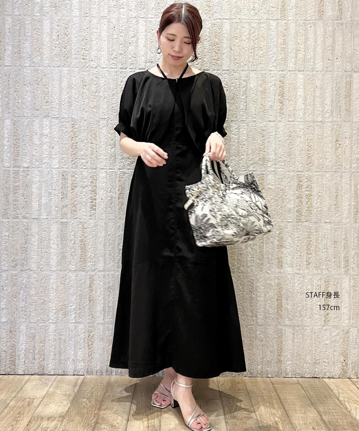 VIS「【洗える・防シワ】ボレロ＆ホルターネック付きキャミワンピース」|ワンピース|