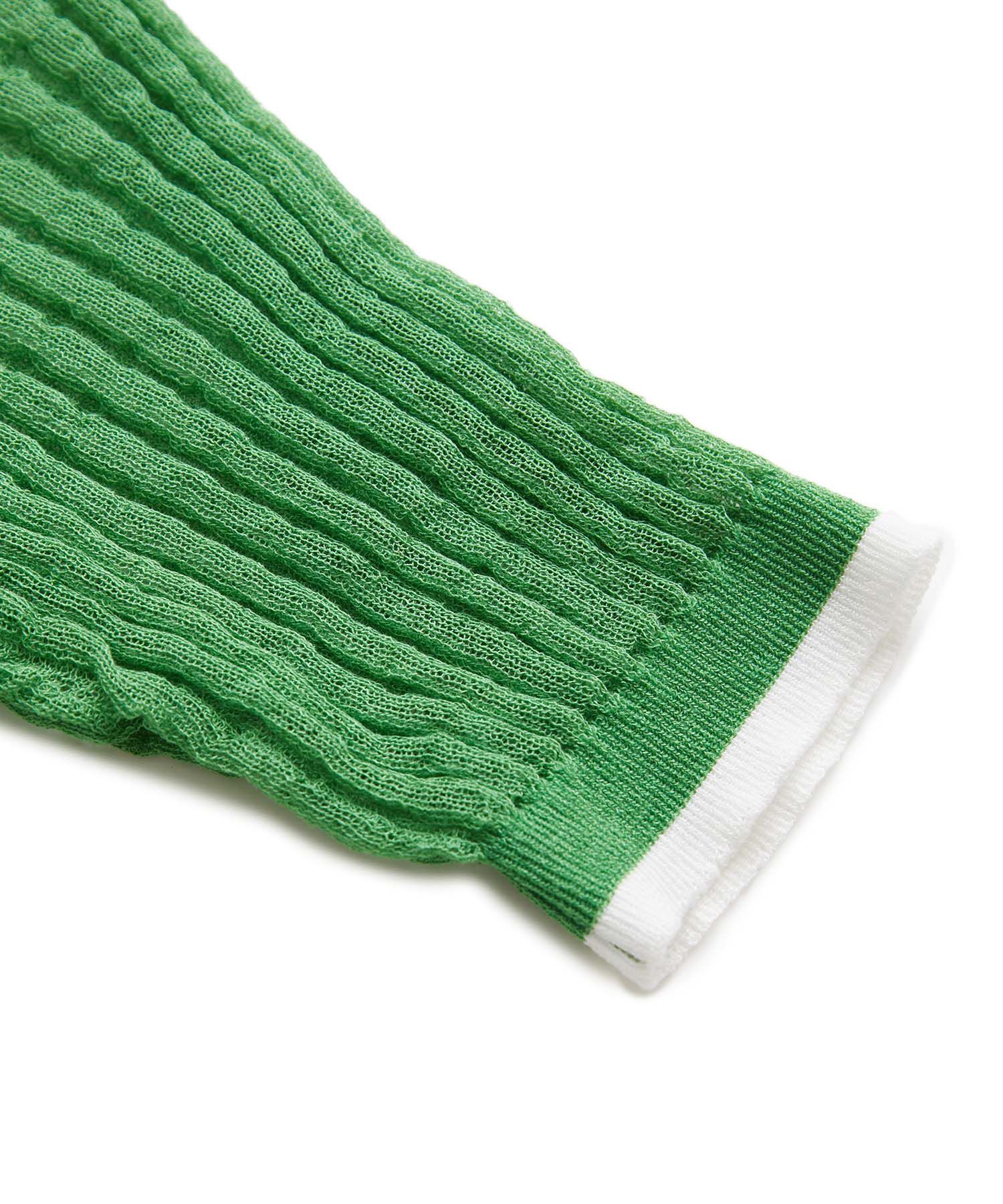 VIS「ポコポコシアーハーフスリーブニット」|ニット・セーター|