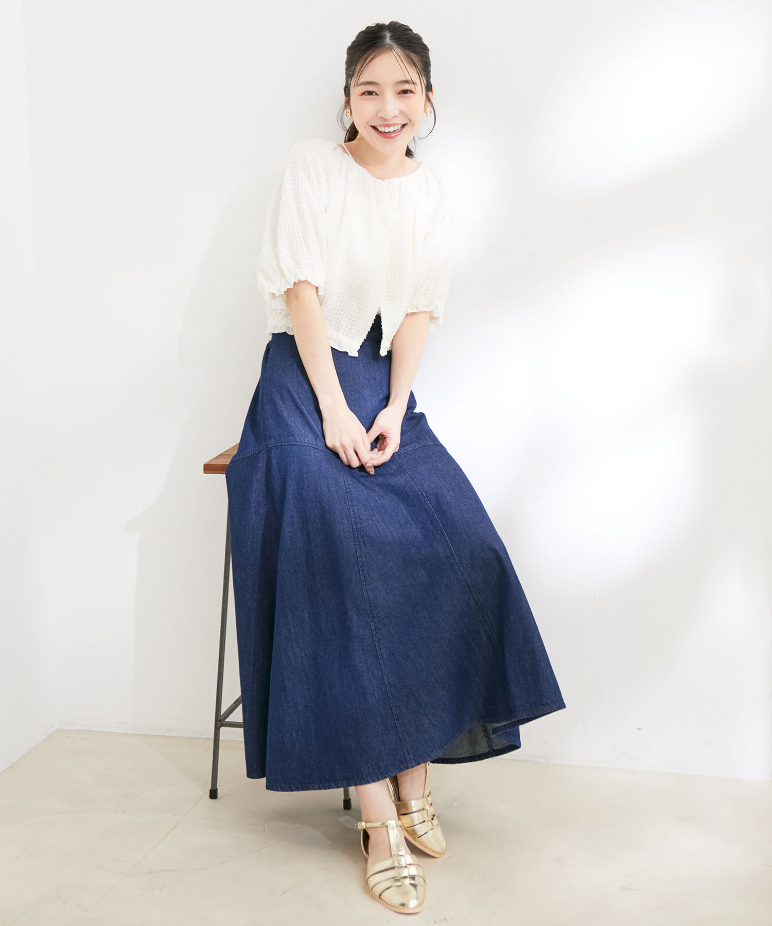 VIS「【洗える】リバーシブルシフォンジャガードブラウスカーディガン」|カーディガン|