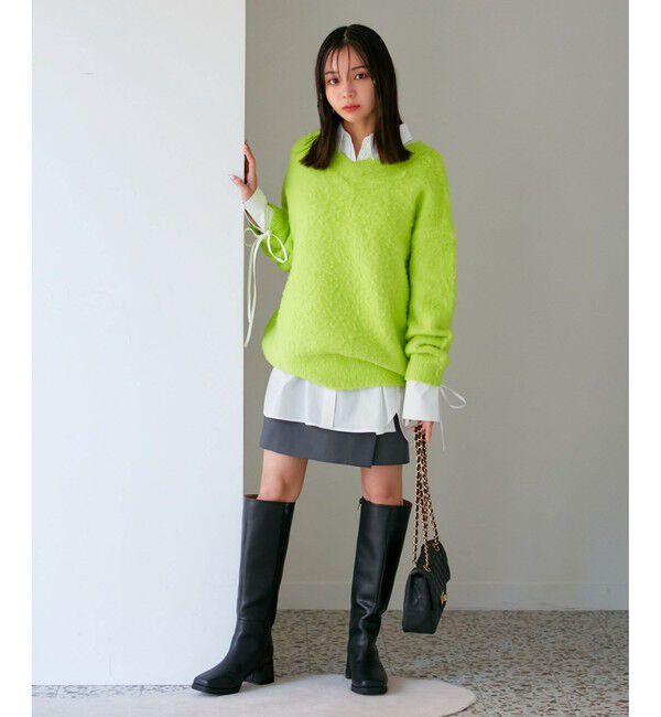 VIS「【前後2WAY】トゥンカロンニット」|ニット・セーター|