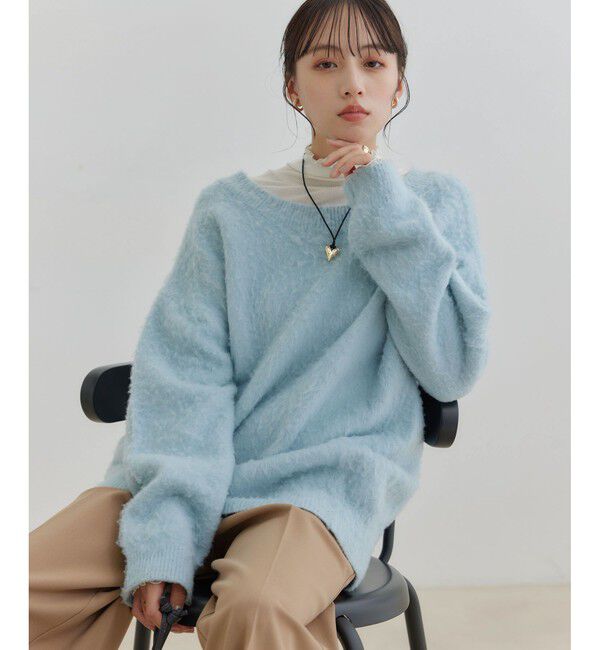 VIS「【前後2WAY】トゥンカロンニット」|ニット・セーター|