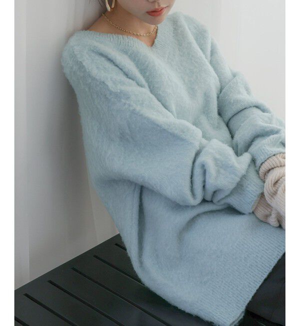 VIS「【前後2WAY】トゥンカロンニット」|ニット・セーター|