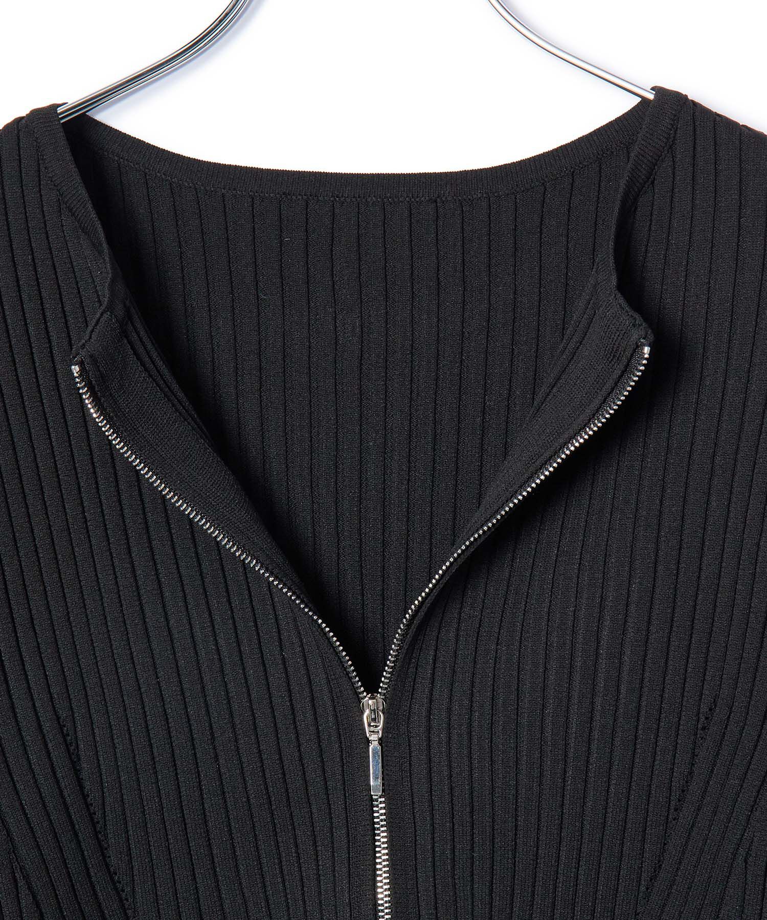 VIS「【アンチピリング/洗える】美smart スポンジニットZIPカーディガン」|カーディガン|