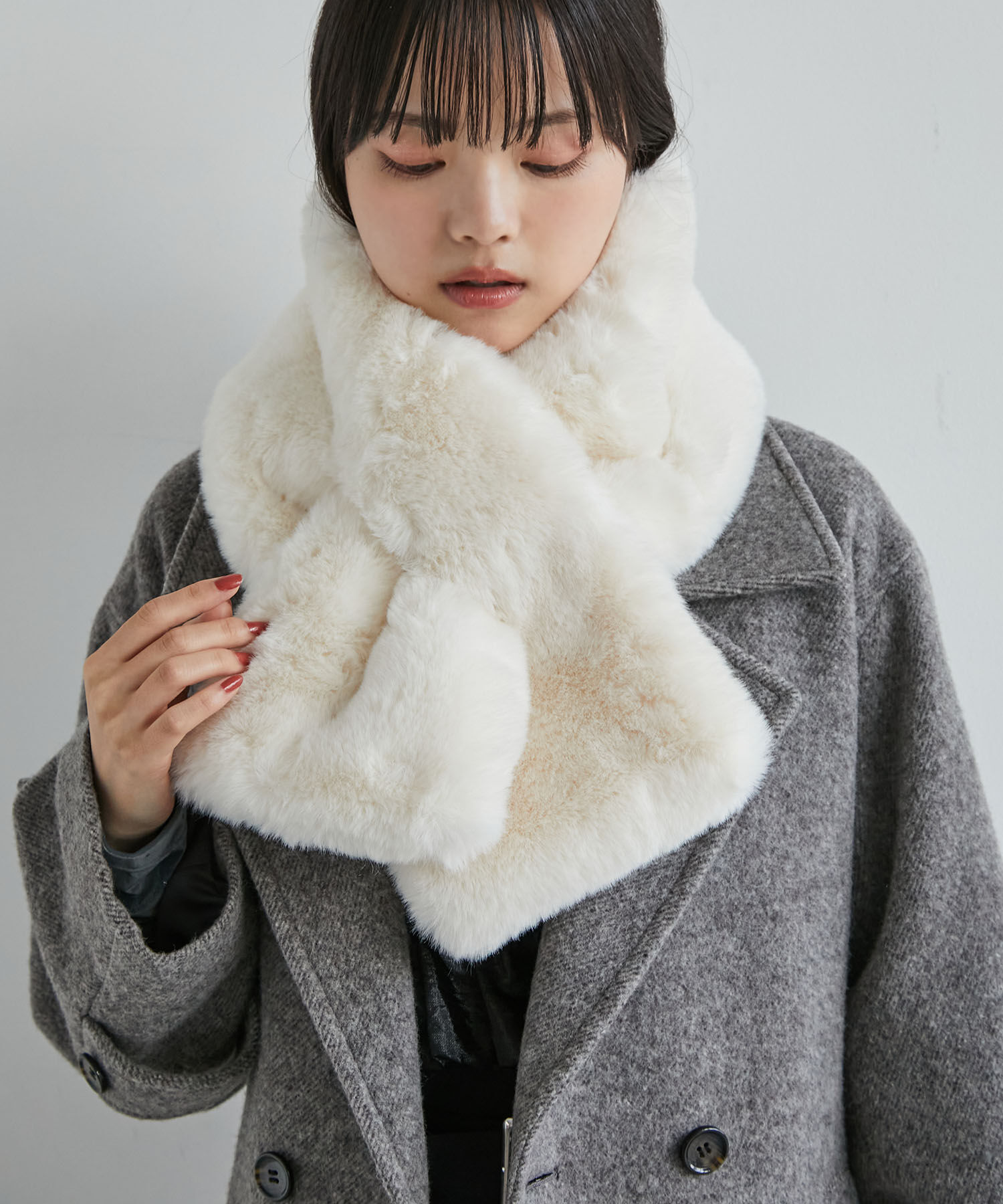 VIS「ボリュームファーティペット」|マフラー|キナリ(16)