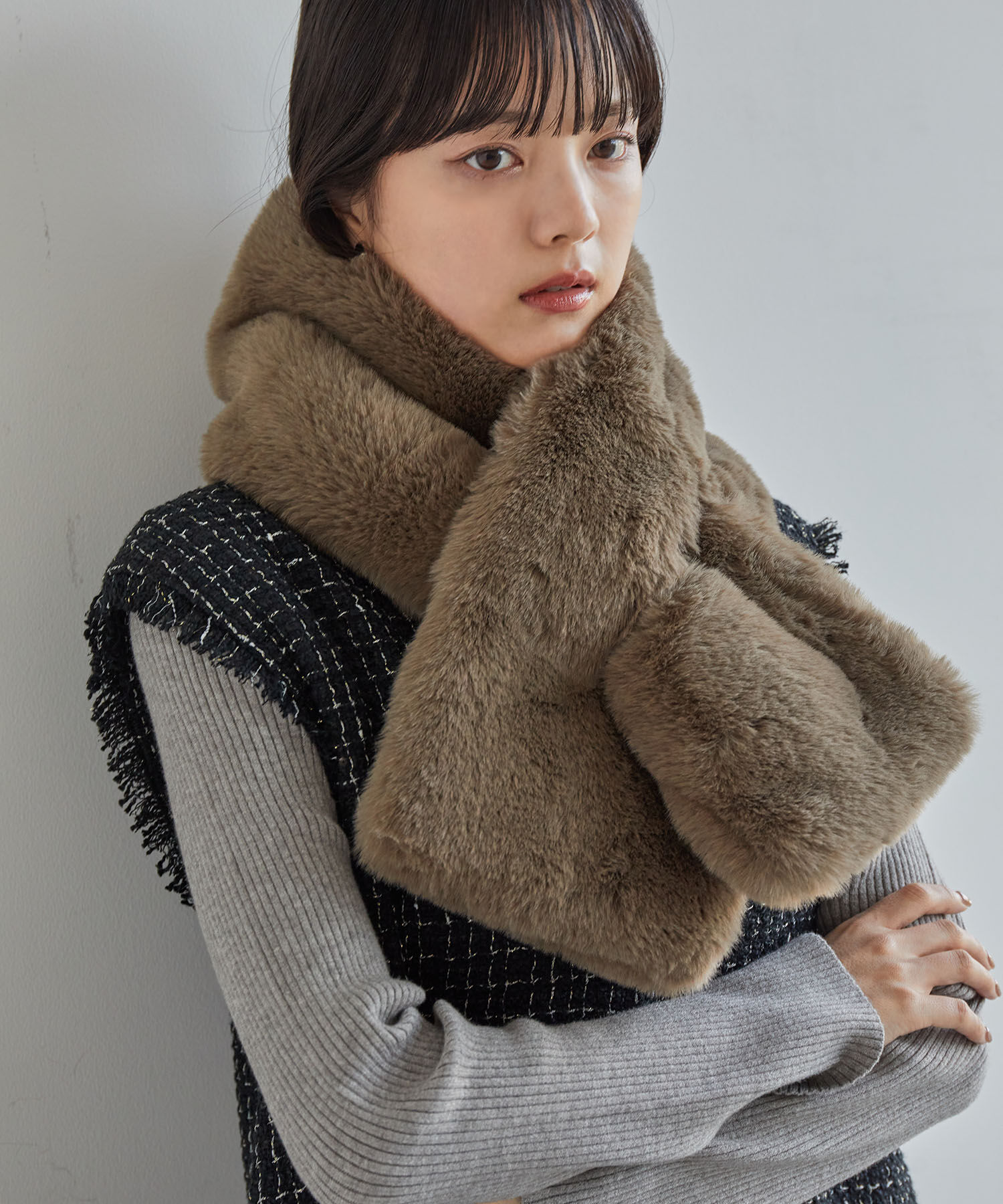 VIS「ボリュームファーティペット」|マフラー|