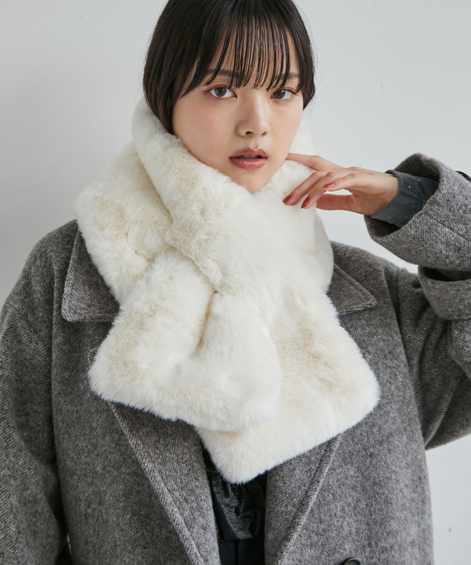 VIS「ボリュームファーティペット」|マフラー|