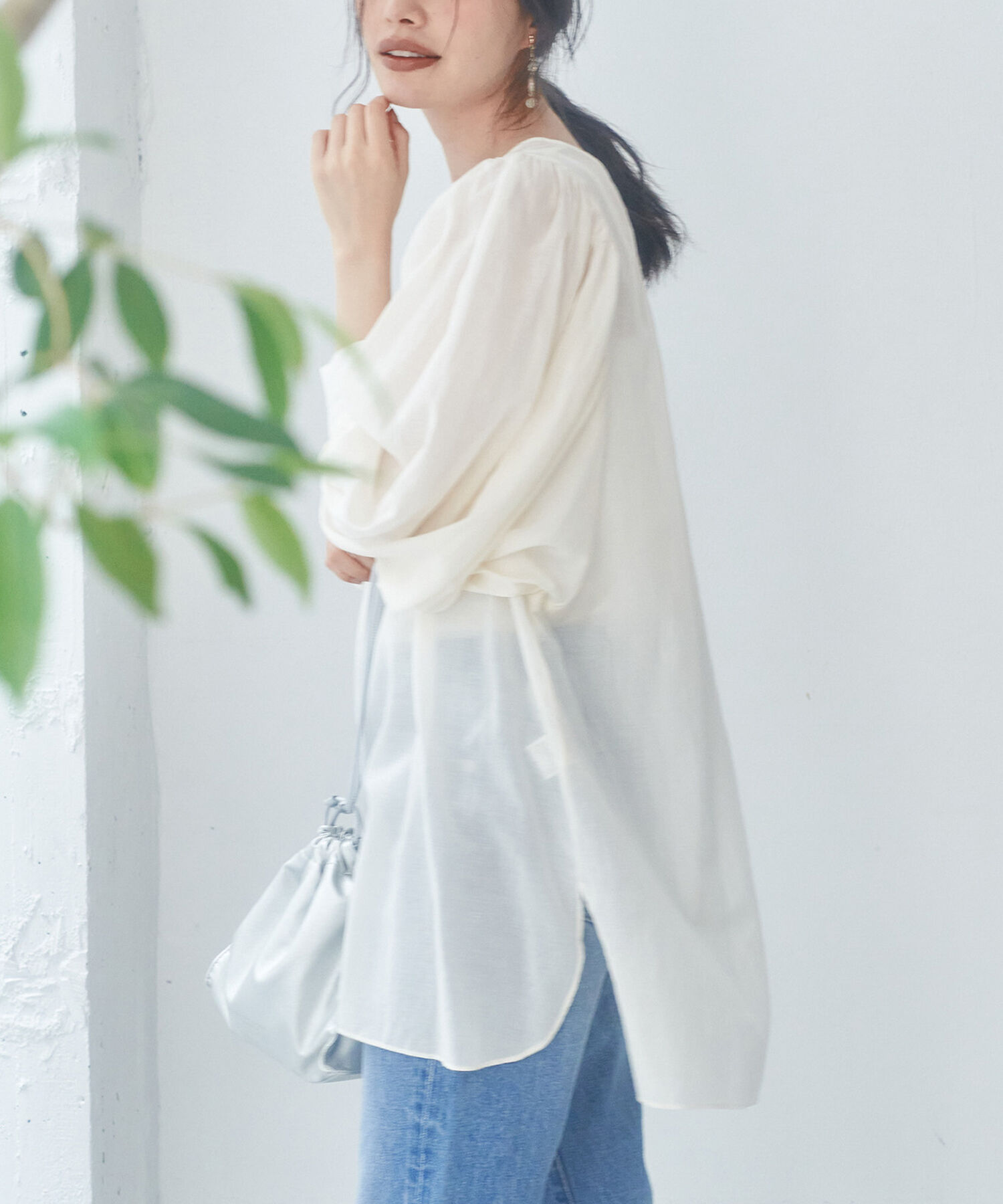 Rope&rsquo;Picnic「【emur】スクープパフブラウス」|シャツ・ブラウス|