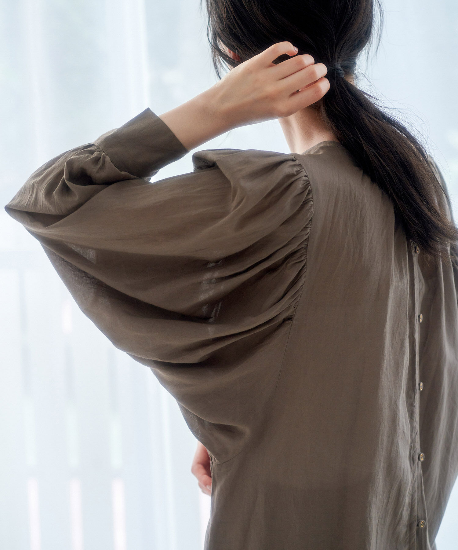 Rope&rsquo;Picnic「【emur】スクープパフブラウス」|シャツ・ブラウス|