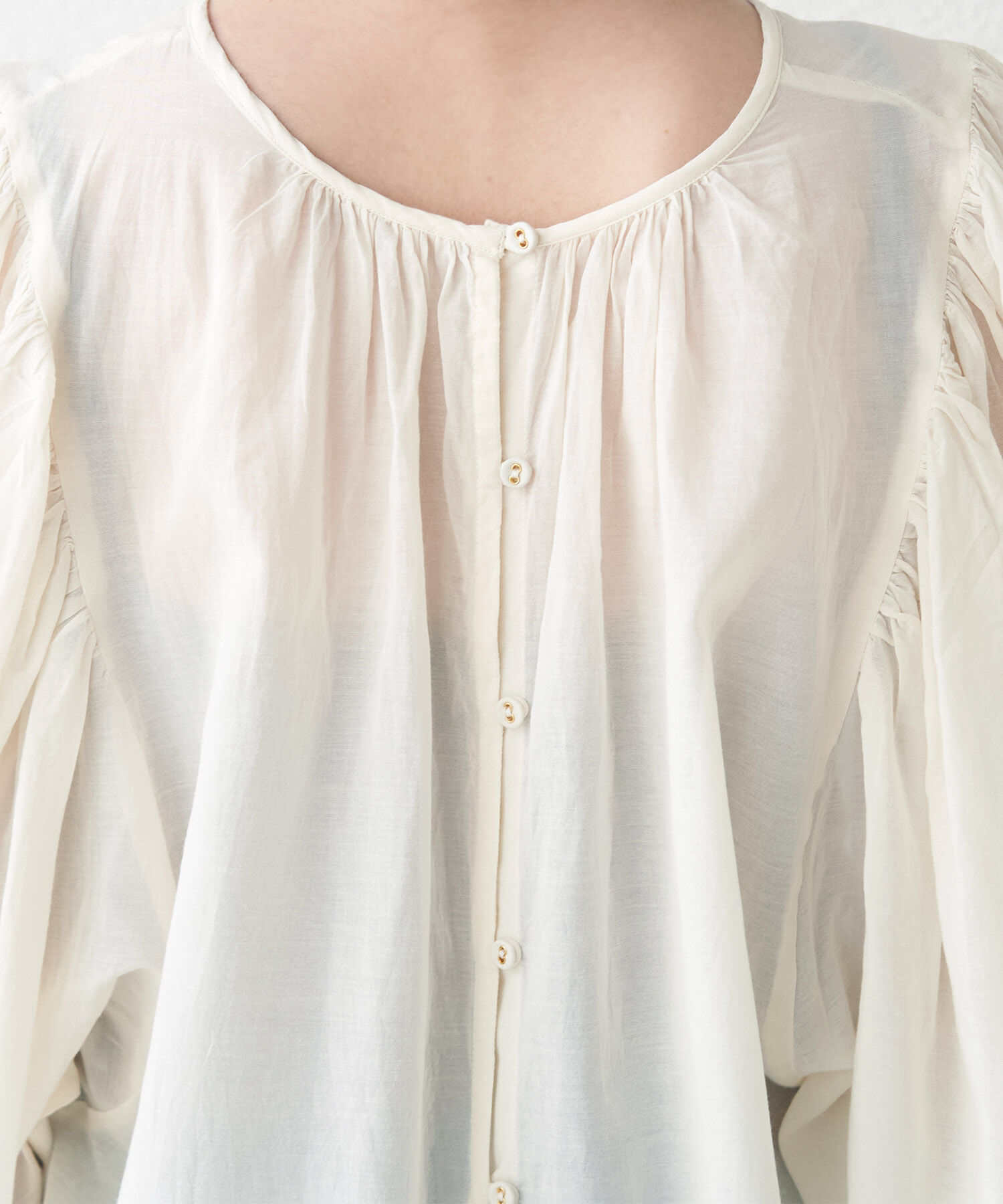 Rope&rsquo;Picnic「【emur】スクープパフブラウス」|シャツ・ブラウス|