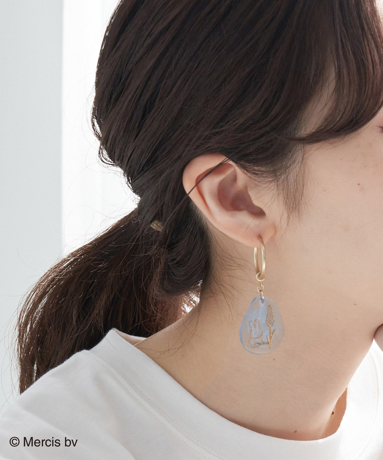 ROPE PICNIC PASSAGE「【miffy&times;ROPE' PICNIC】２WAYフラワーモチーフピアス」|ピアス|