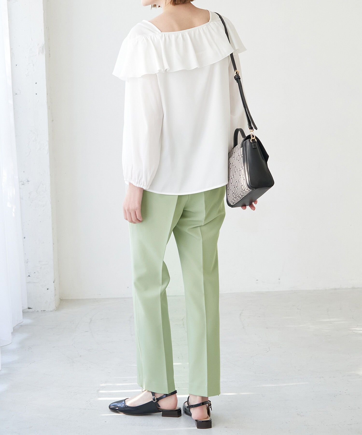 Rope&rsquo;Picnic「【ラク美】ファスナースリットカラーパンツ」|その他|