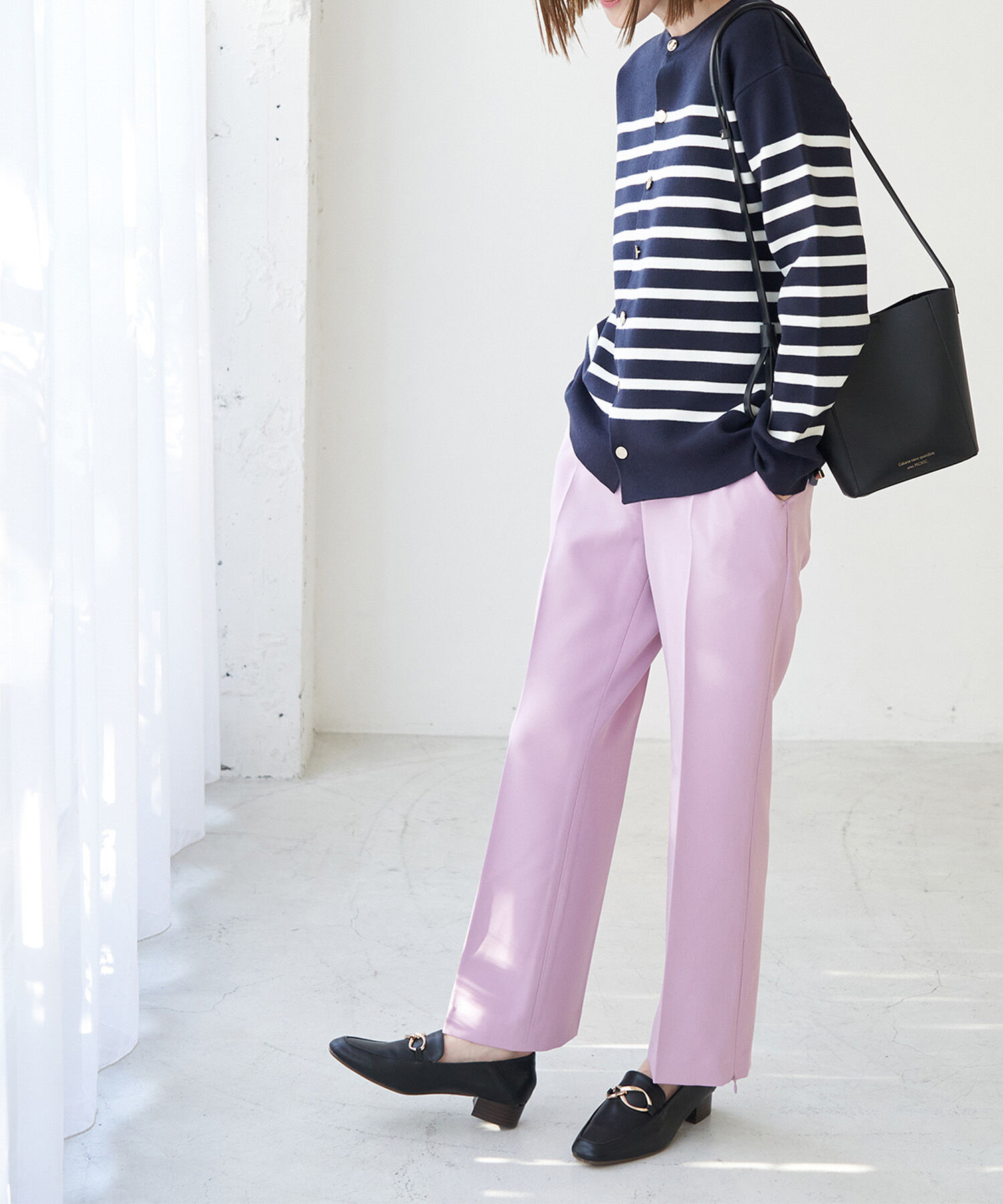 Rope&rsquo;Picnic「【ラク美】ファスナースリットカラーパンツ」|その他|