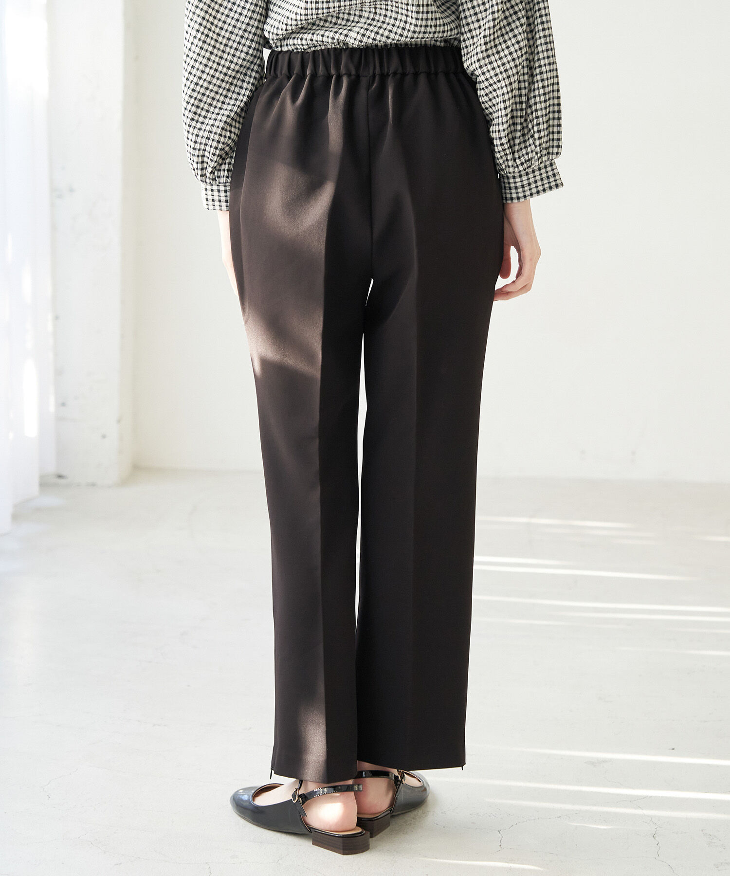 Rope&rsquo;Picnic「【ラク美】ファスナースリットカラーパンツ」|その他|