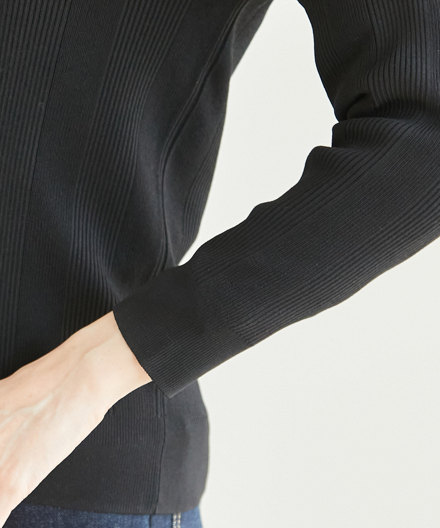 Rope&rsquo;Picnic「【WEB限定カラー:グリーン】ランダムリブニットカーディガン」|カーディガン|