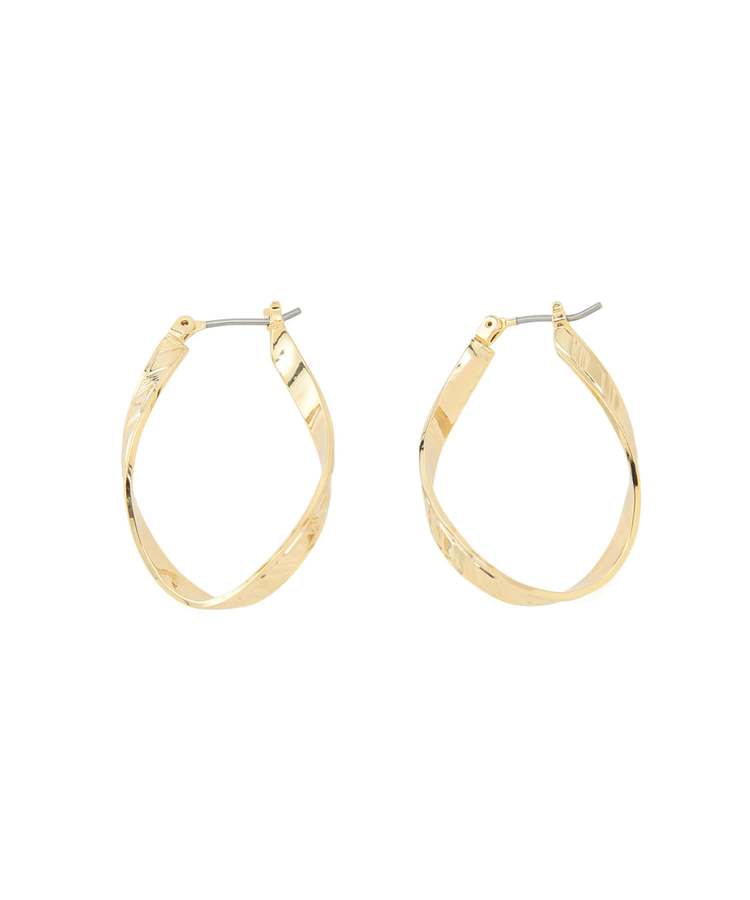 ROPE PICNIC PASSAGE「変型オーバルフープピアス」|ピアス|