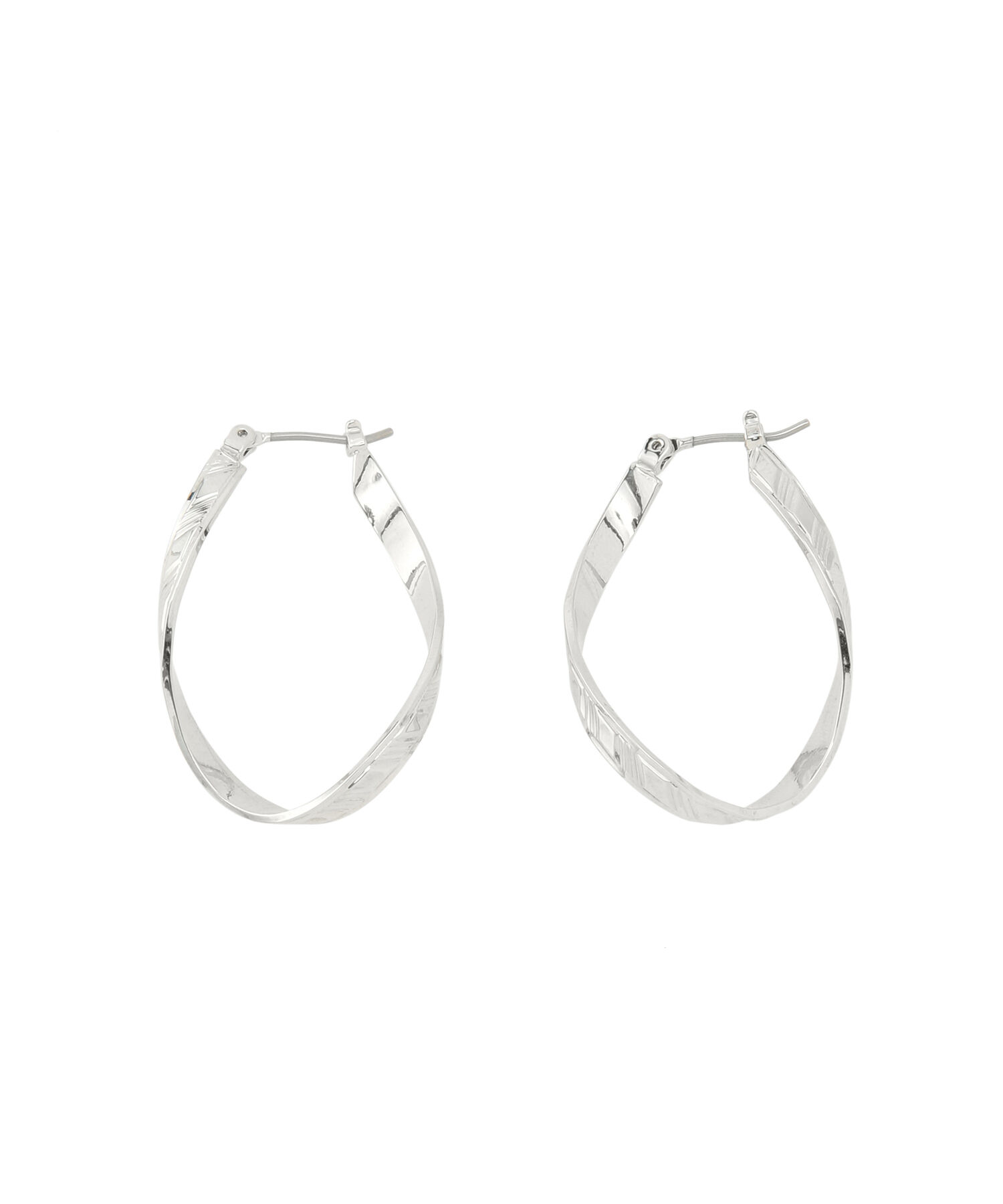 ROPE PICNIC PASSAGE「変型オーバルフープピアス」|ピアス|シルバー(93)