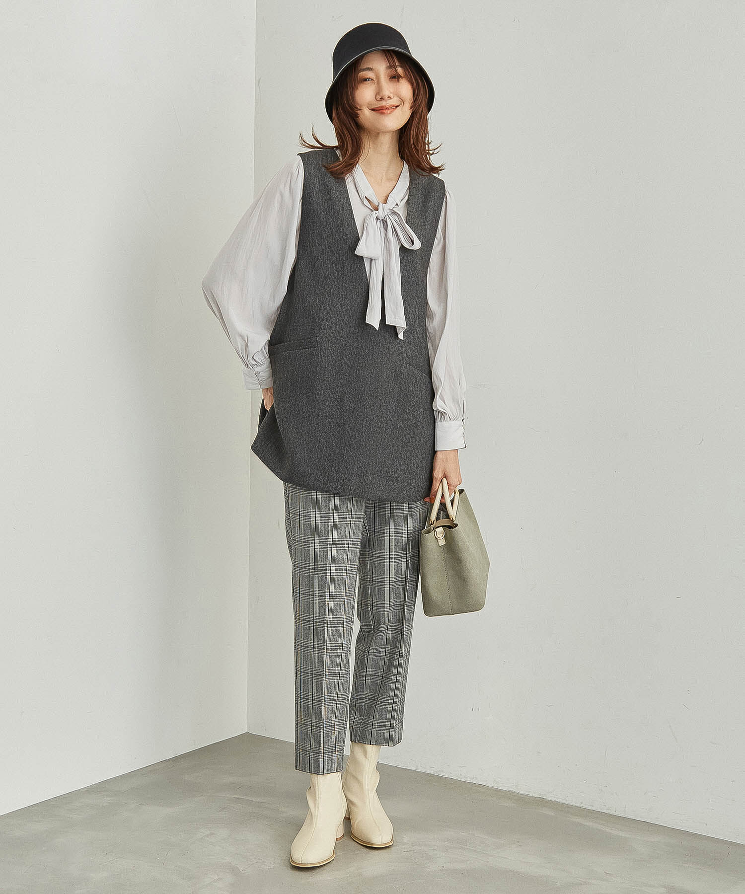 Rope&rsquo;Picnic「【CM着用商品】リボンブラウス/2WAY・洗濯機OK」|シャツ・ブラウス|