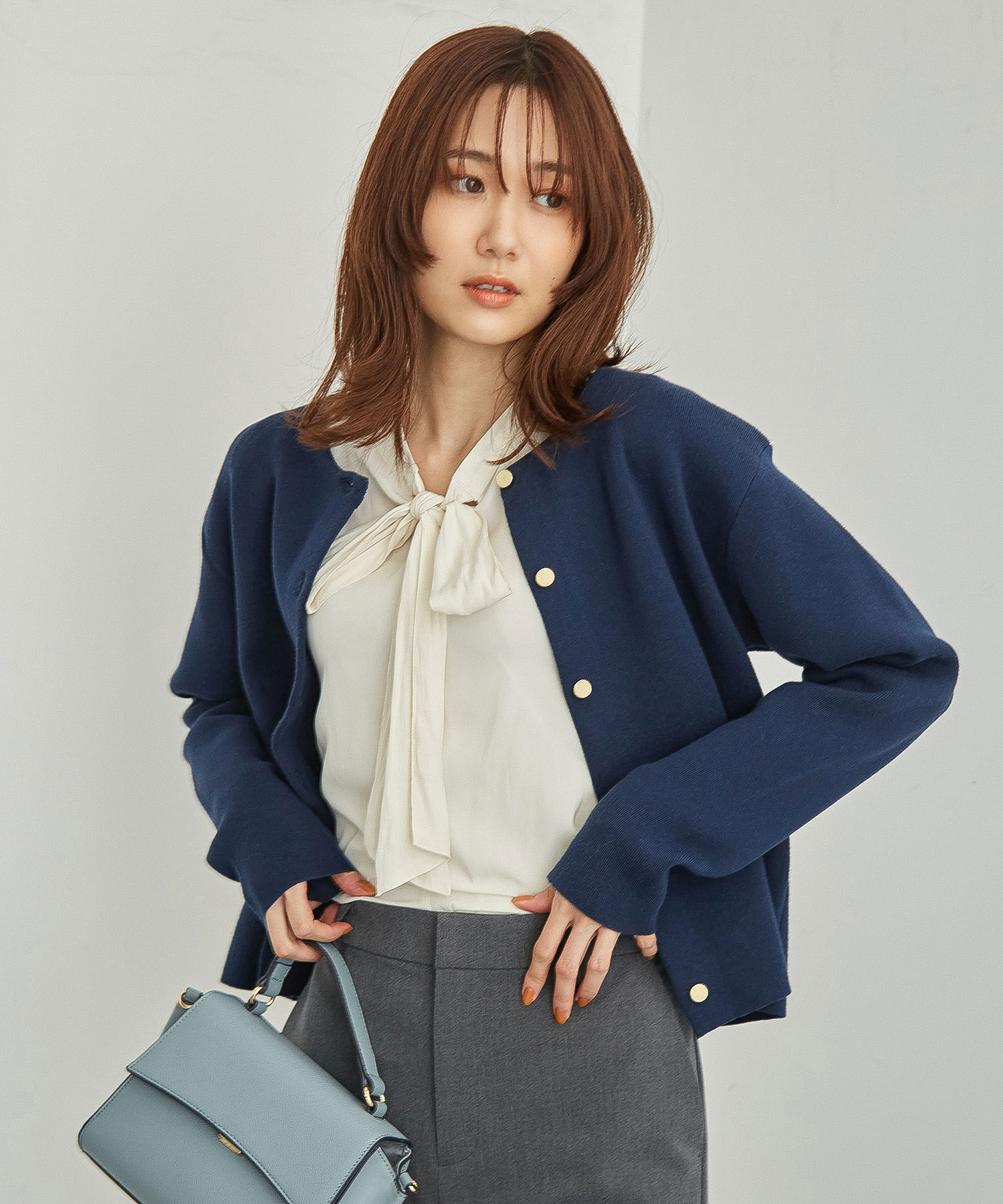 Rope&rsquo;Picnic「【CM着用商品】リボンブラウス/2WAY・洗濯機OK」|シャツ・ブラウス|