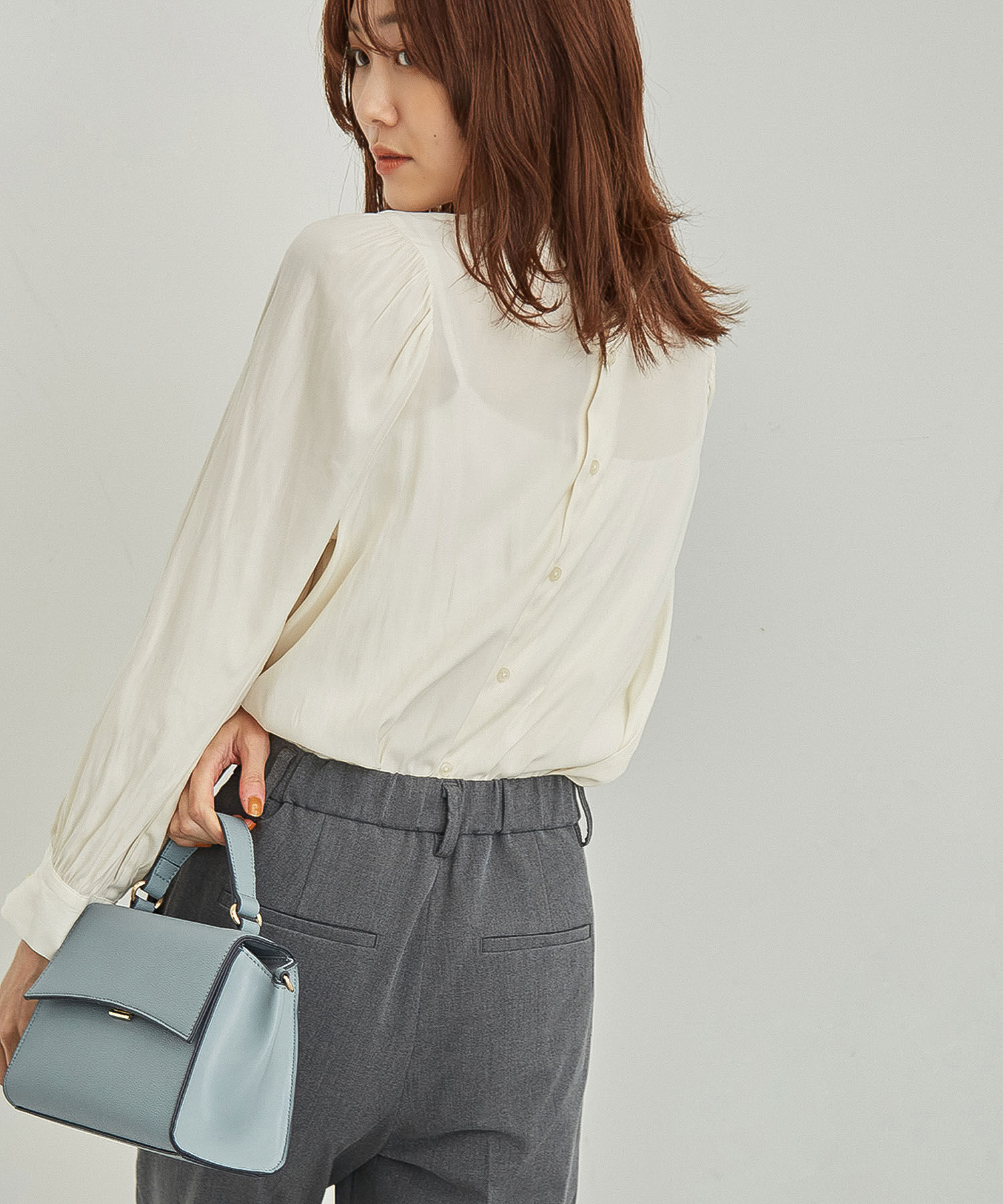 Rope&rsquo;Picnic「【CM着用商品】リボンブラウス/2WAY・洗濯機OK」|シャツ・ブラウス|